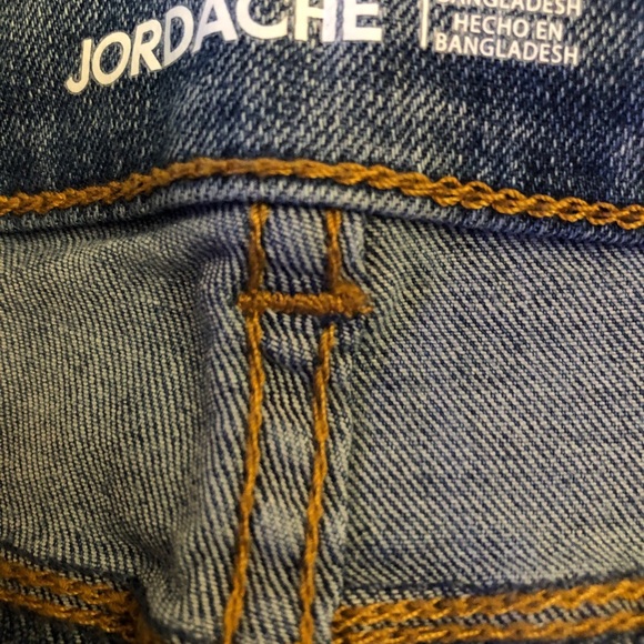 JORDACHE Girls High Rise Straight Distressed Jeans Size 12 Stonewashed New - Picture 8 of 11